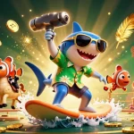 Experience thrilling wins at uu88 with our vibrant cartoon casino illustration featuring exciting underwater elements.