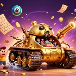 Play aussie payid online pokies in a vibrant scene with a golden beetle casino.